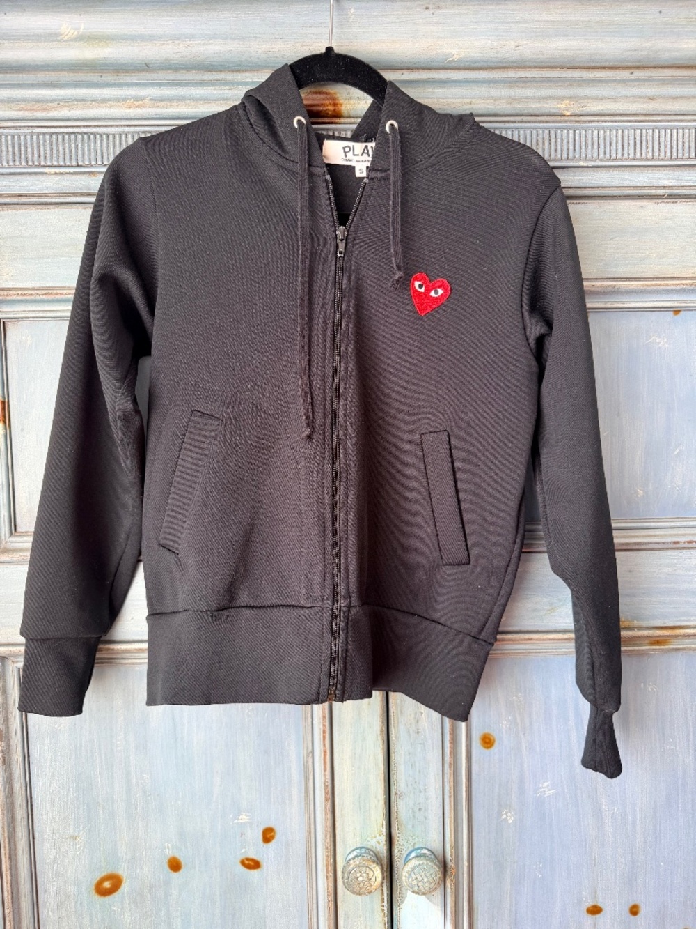 Black Zip up Hoodie Size S